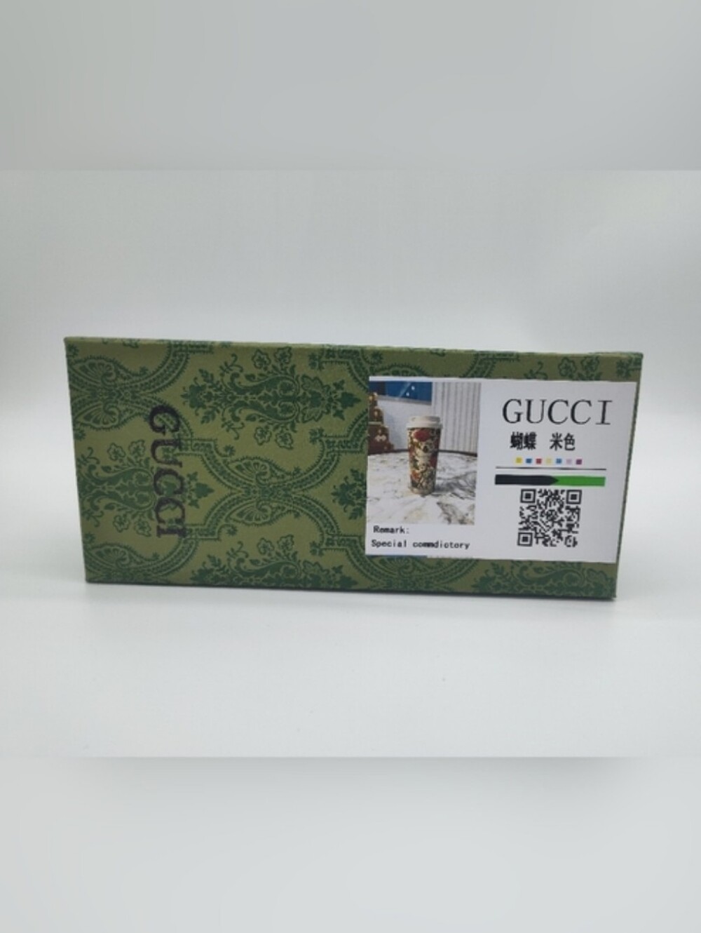 GUCCI Herbarium Floral Stainless Steel Travel Tumbler Mug w/ Box Dust Bag Straw - Picture 15 of 16